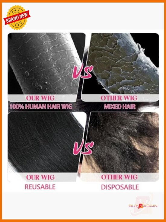 30 Inch 13x6 Lace Front Wig 100% Virgin Human Hair Pre Plucked HD Lace Natural main image 4